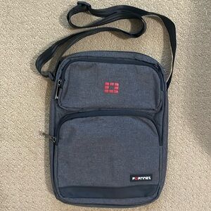Tablet sling bag with electronic travel organizer from Fortinet